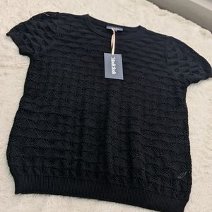 Modcloth SZ M crochet style shirt